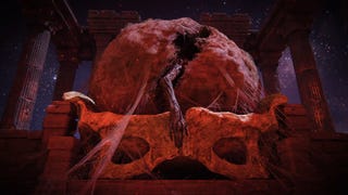 Miquella's big gooey blood egg in the Eternal Palace